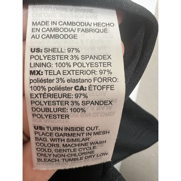 Chicos Black Textured Open Jacket Size 2 US 12/14 - Picture 4 of 5